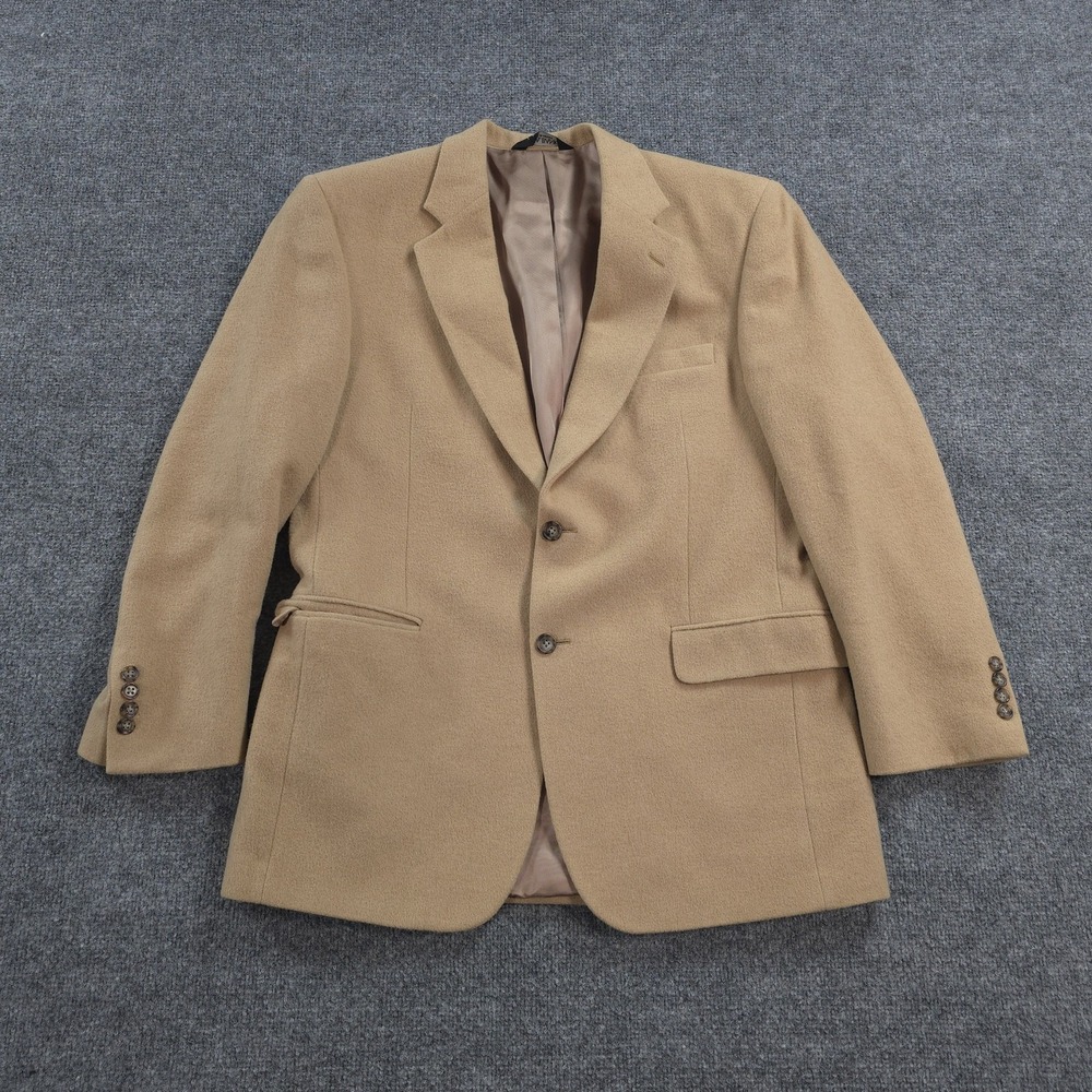 Jos A Bank Blazer Mens 41 Regular Beige Gordon 100% Camelhair Sport Coat Jacket